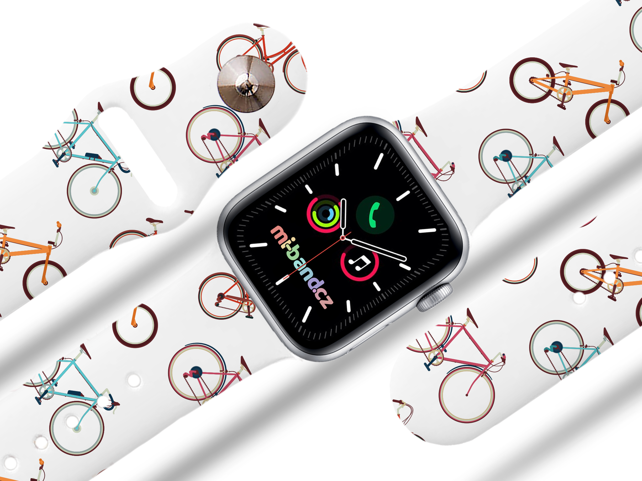 Apple watch řemínek Kolo - 42/44/45/49mm, barva pásku bílá