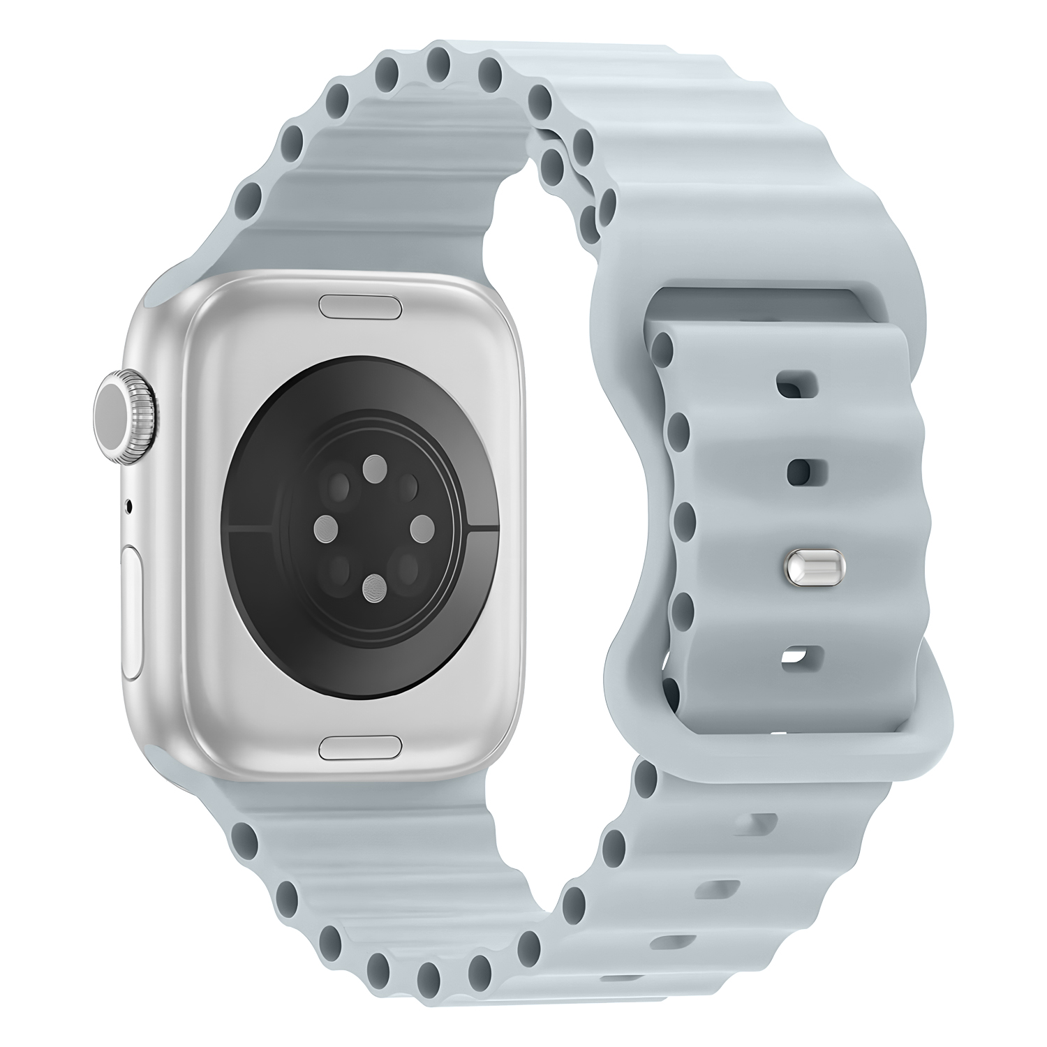 Vroubkovaný řemínek pro Apple Watch 38/40/41/42(S10)mm Barevná varianta: Světle šedý