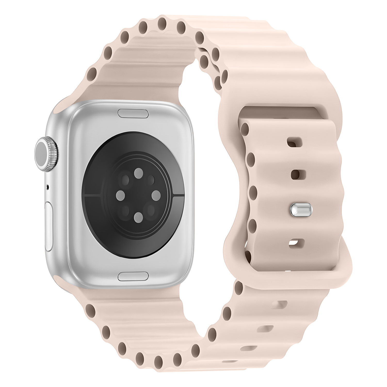 Vroubkovaný řemínek pro Apple Watch 38/40/41/42(S10)mm Barevná varianta: Starorůžový