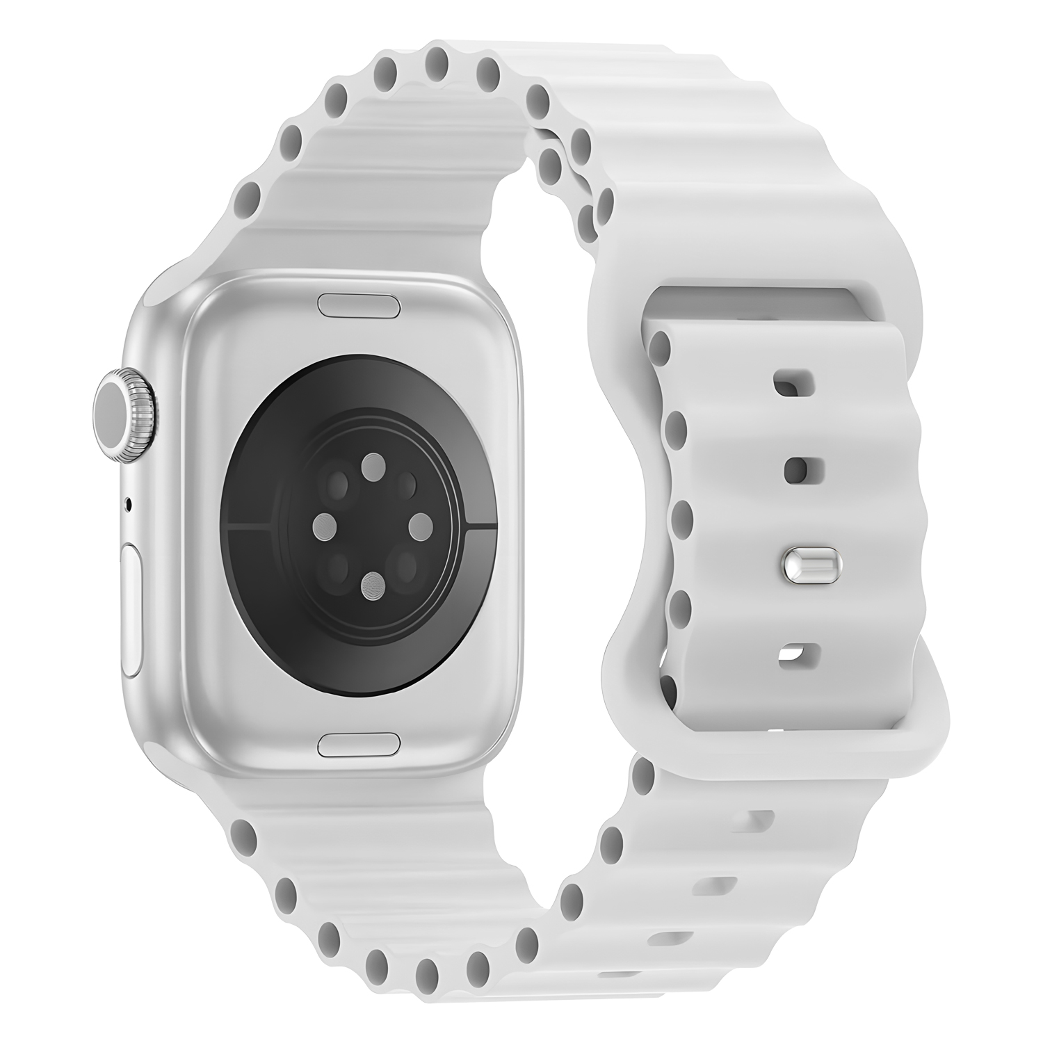 Vroubkovaný řemínek pro Apple Watch 38/40/41/42(S10)mm Barevná varianta: Bílý