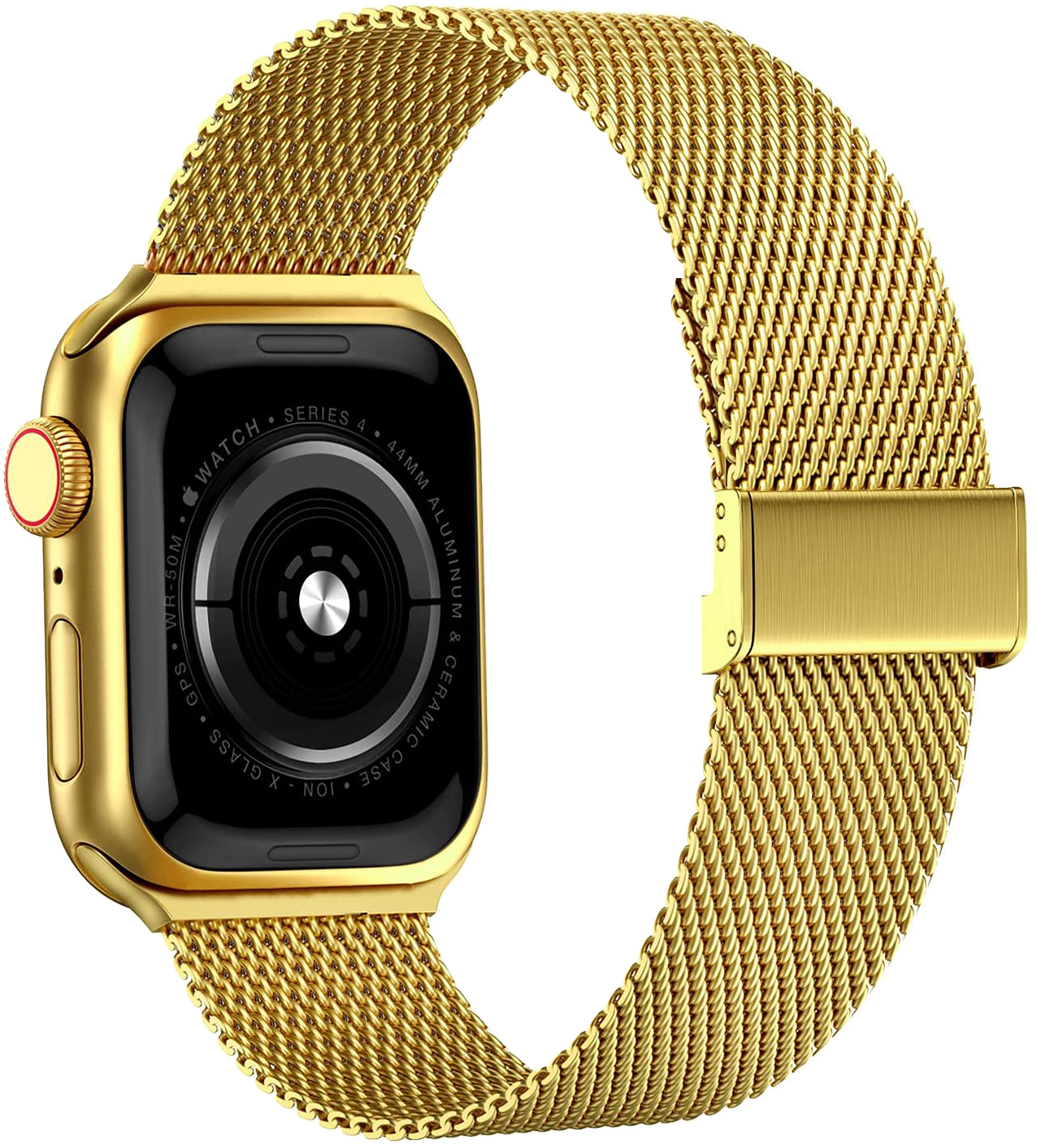 Milánský tah s přezkou pro Apple Watch 38/40/41mm - Zlatá - -