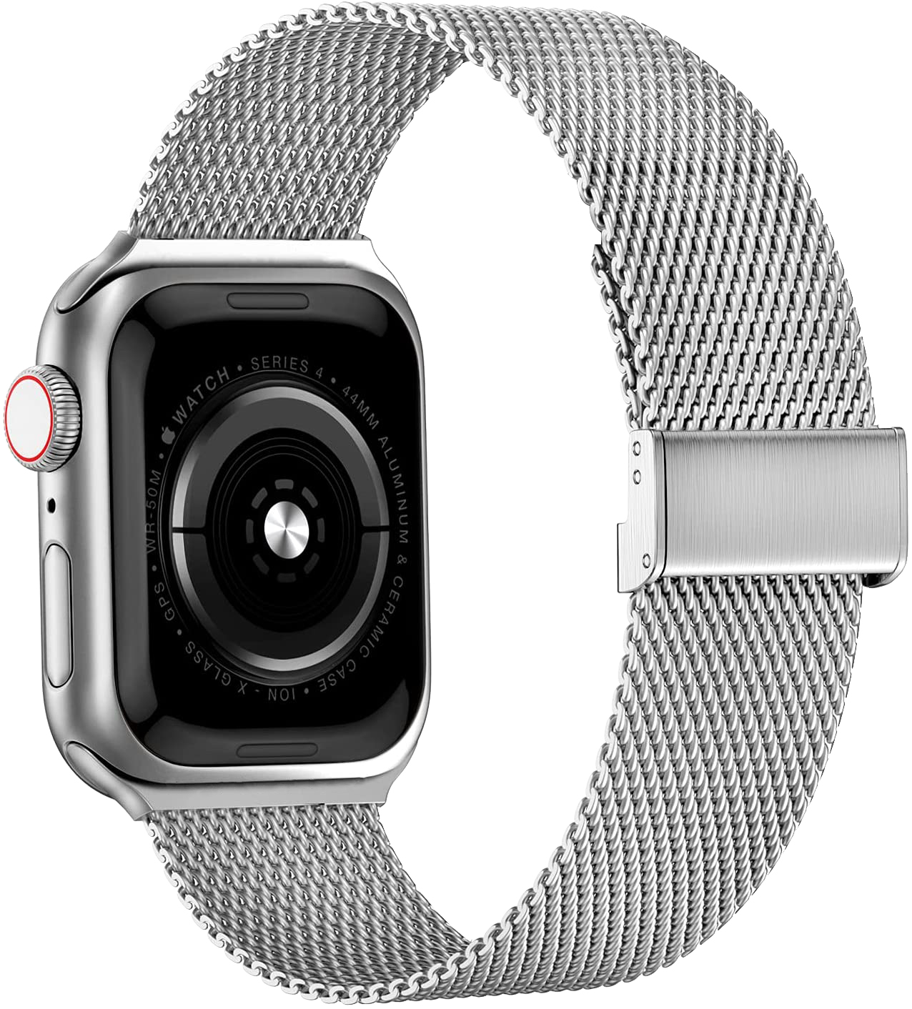 Milánský tah s přezkou pro Apple Watch 38/40/41mm - Stříbrná - -