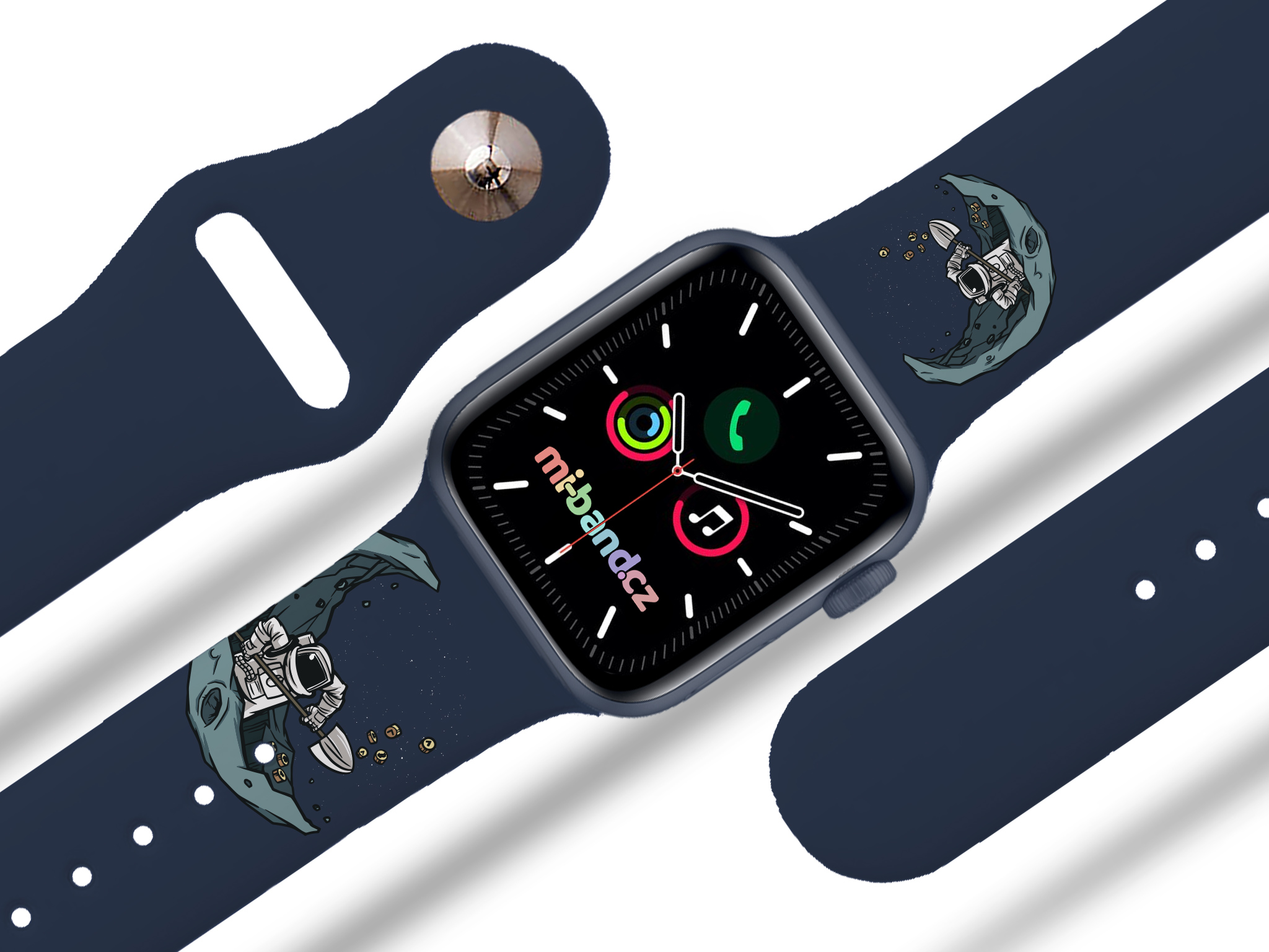 Apple watch řemínek Těžba bitcoinu - Modrá - 42/44/45/49mm