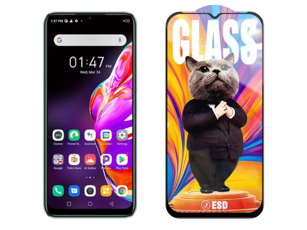 Levně 3D Ochranné tvrzené sklo na Infinix HOT 10s NFC - Mr. Cat ESD