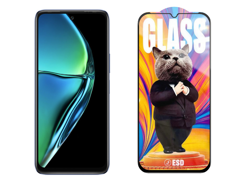 Levně 3D Ochranné tvrzené sklo na Infinix HOT 20 5G/X666B - Mr. Cat ESD