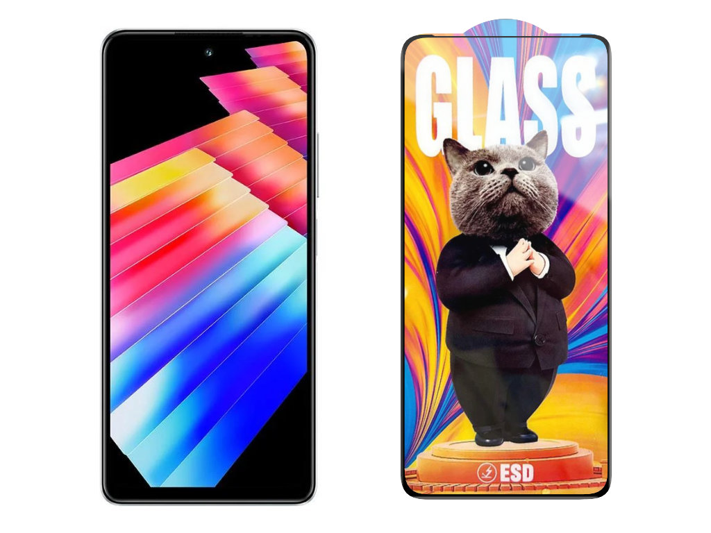 3D Ochranné tvrzené sklo na Infinix HOT 30 Play/X6835 - Mr. Cat ESD
