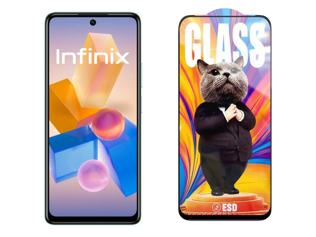 3D Ochranné tvrzené sklo na Infinix HOT 40/X6836 - Mr. Cat ESD