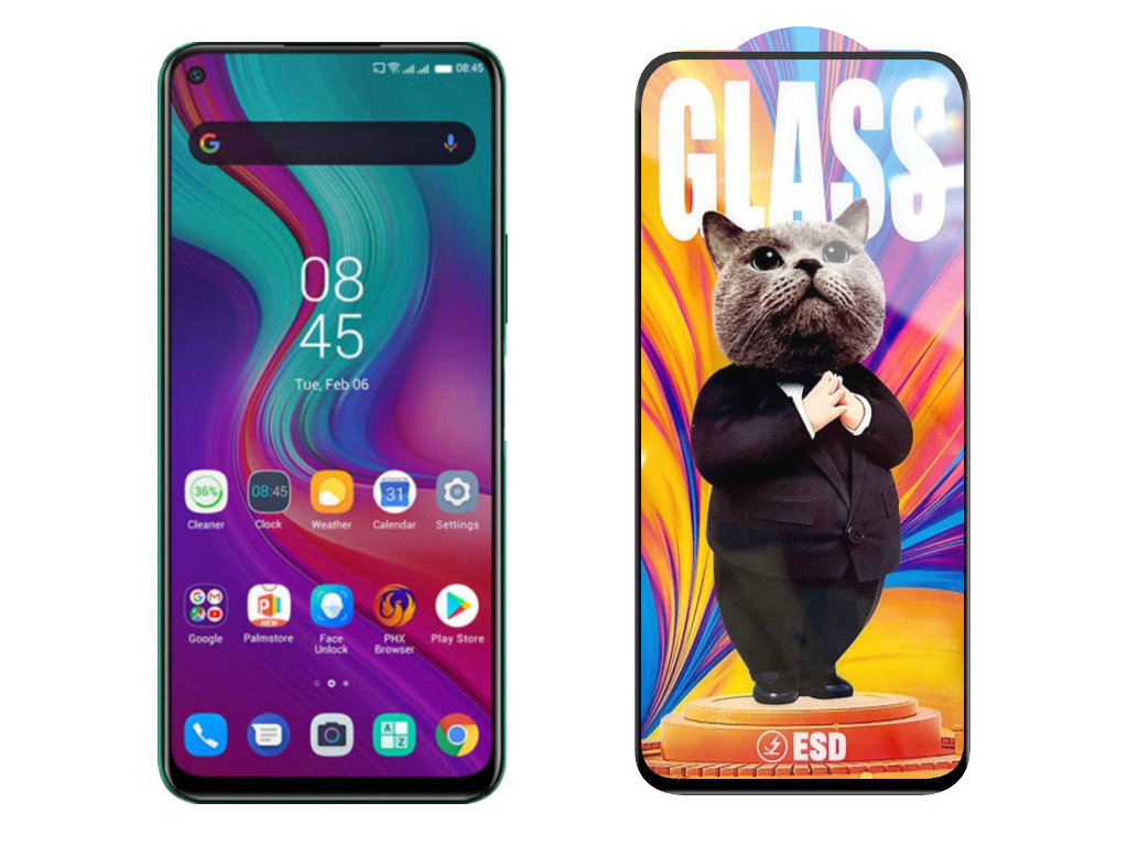 Levně 3D Ochranné tvrzené sklo na Infinix Note 7 Lite/X656 - Mr. Cat ESD