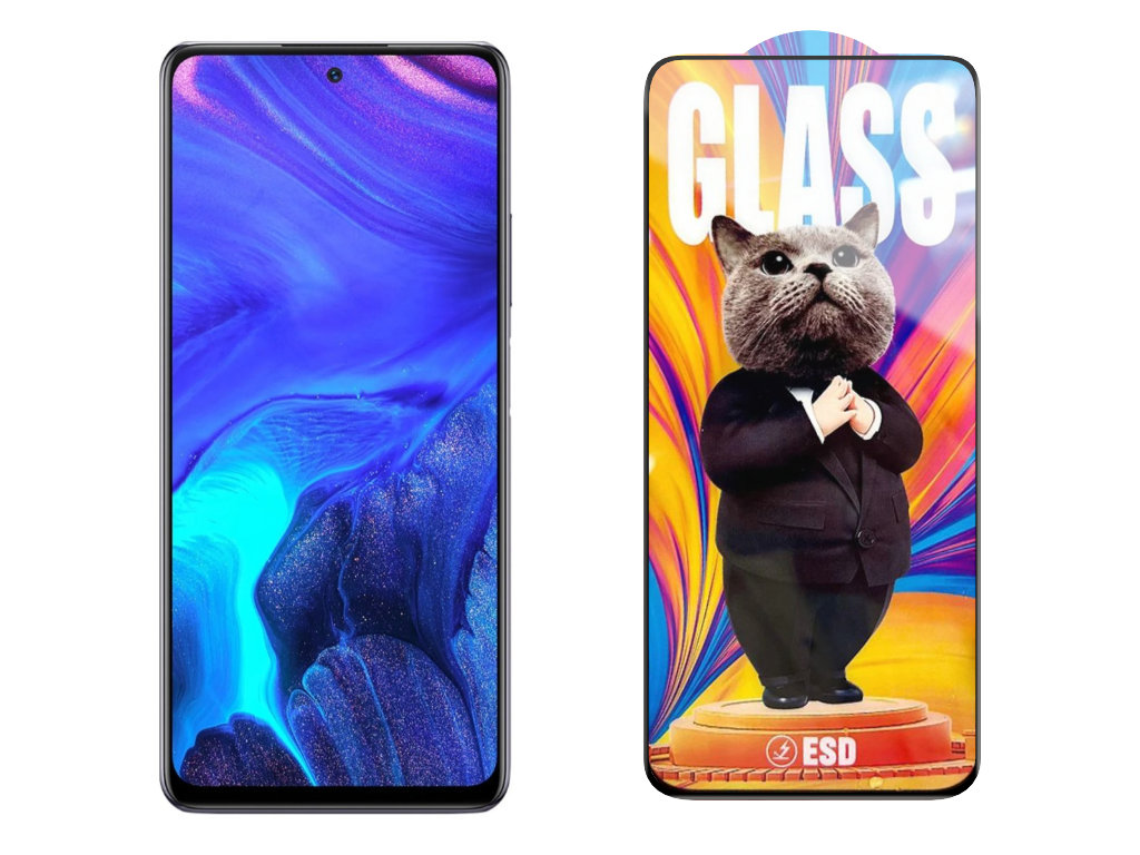 Levně 3D Ochranné tvrzené sklo na Infinix Note 10 Pro/X695 - Mr. Cat ESD