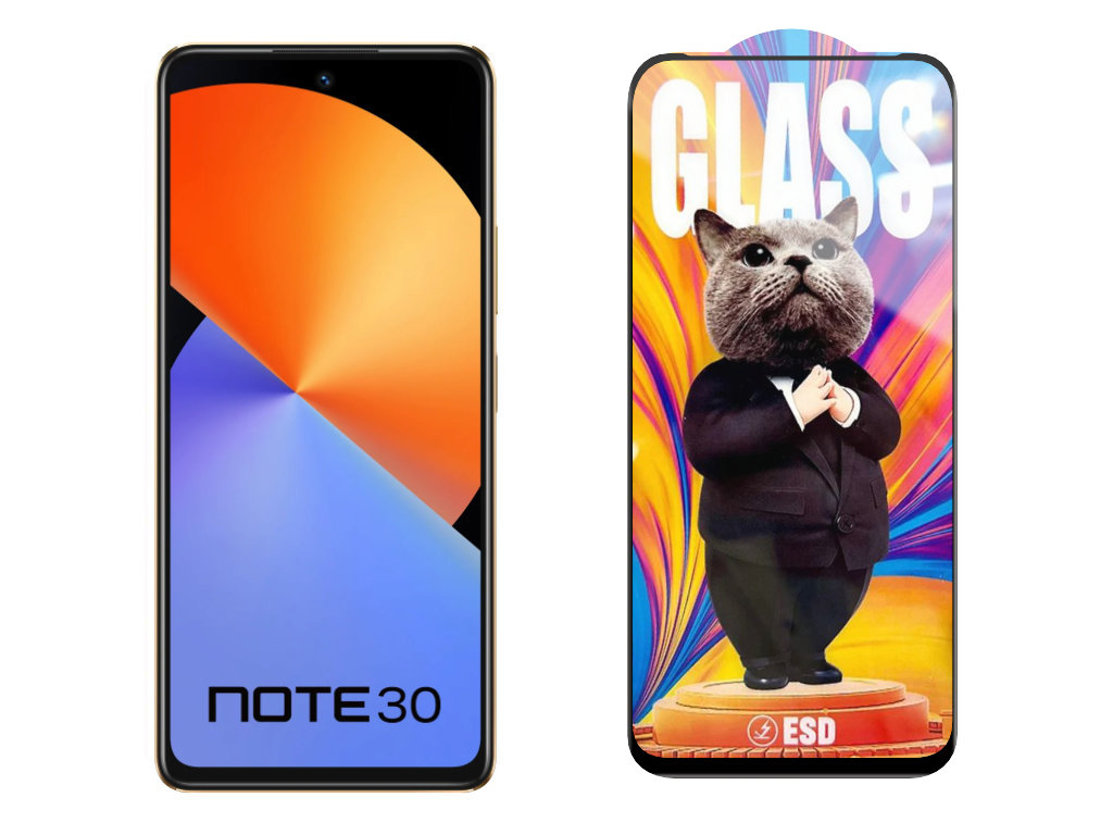 3D Ochranné tvrzené sklo na Infinix Note 30 4G/X6833B - Mr. Cat ESD