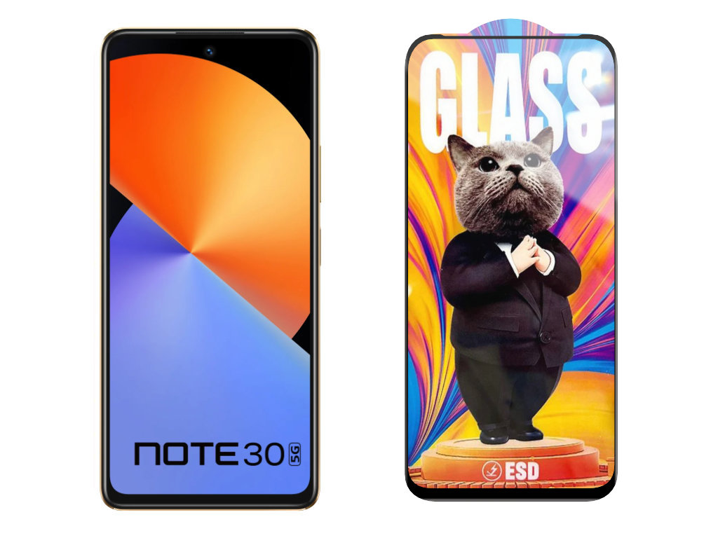3D Ochranné tvrzené sklo na Infinix Note 30 5G/X6711 - Mr. Cat ESD