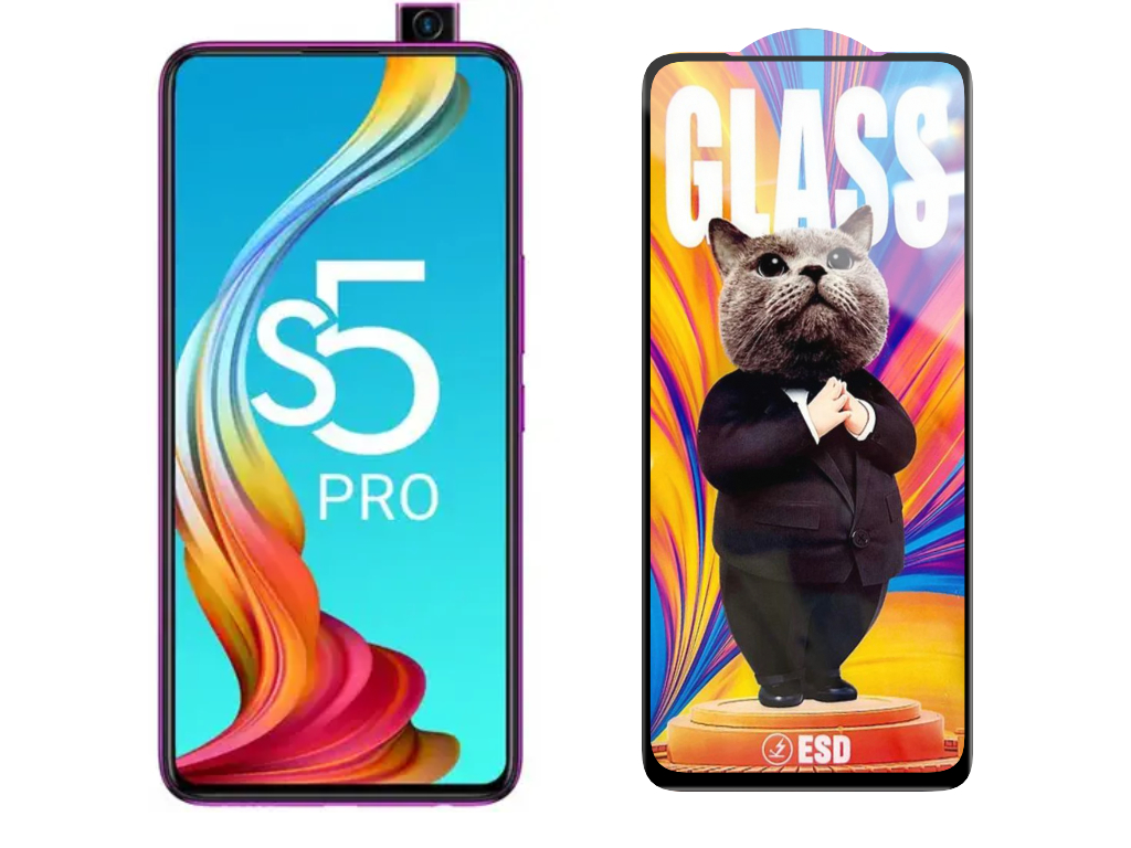 3D Ochranné tvrzené sklo na Infinix S5 Pro/X660/X660B/X660C - Mr. Cat ESD