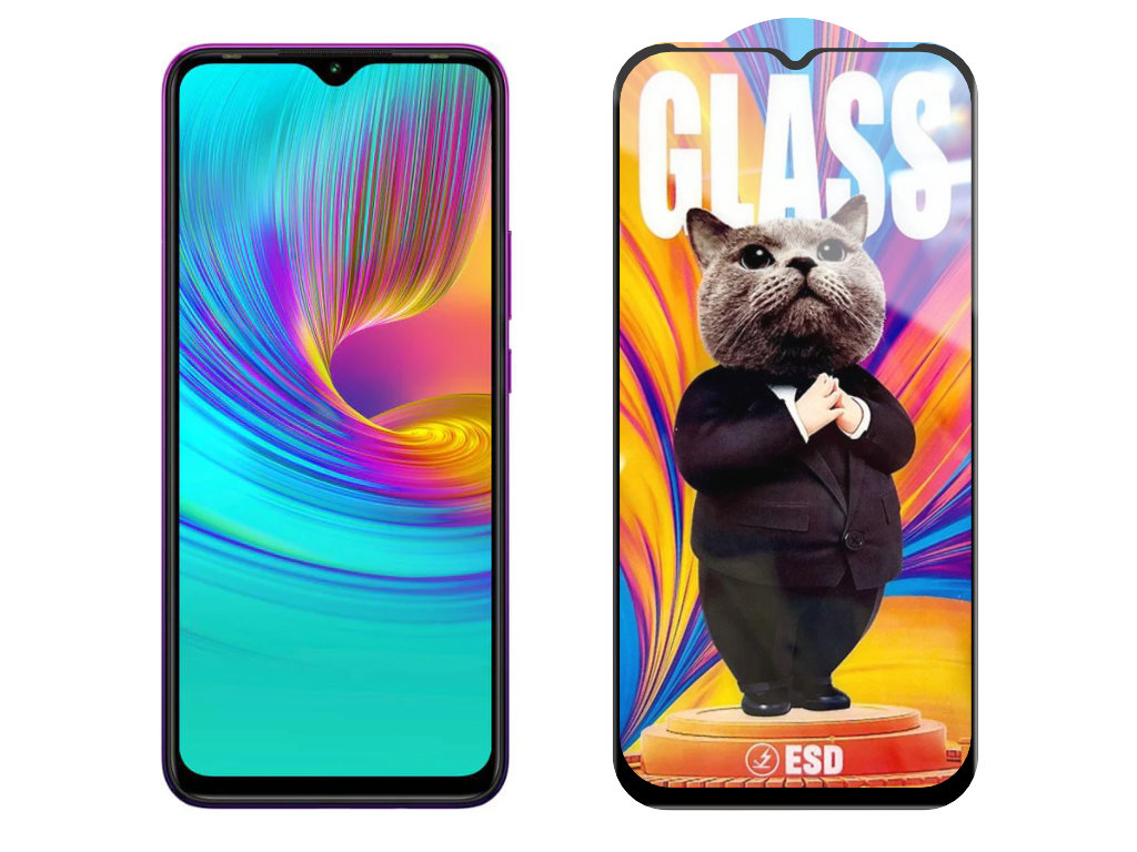Levně 3D Ochranné tvrzené sklo na Infinix Smart 4 +/X680 - Mr. Cat ESD