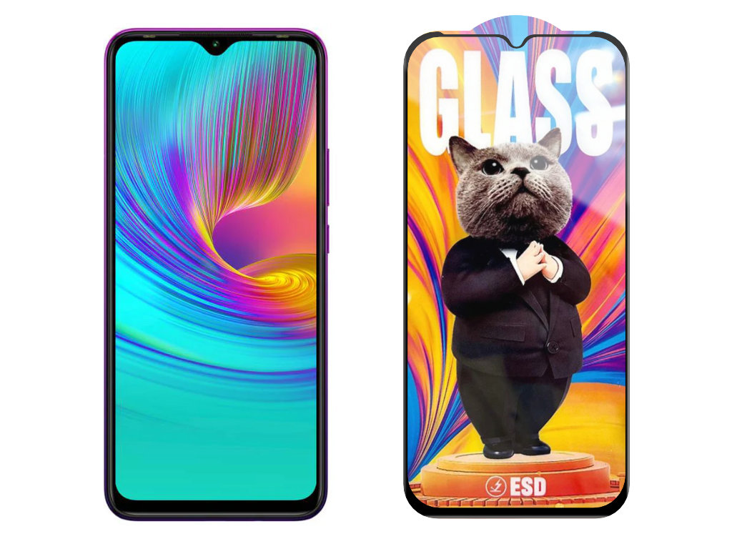 Levně 3D Ochranné tvrzené sklo na Infinix Smart 4/X653 - Mr. Cat ESD