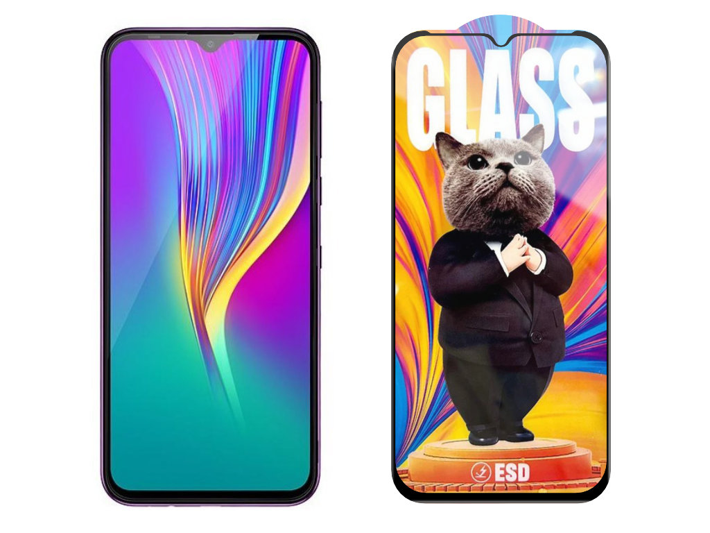 Levně 3D Ochranné tvrzené sklo na Infinix Smart 4C/X653C - Mr. Cat ESD