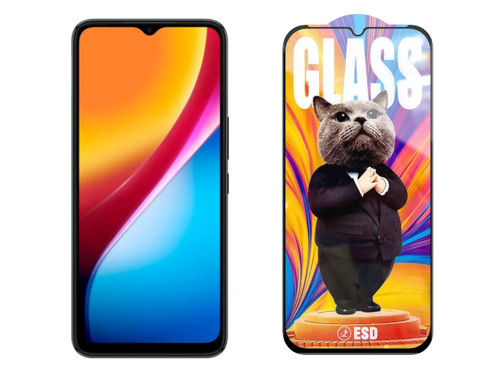 Levně 3D Ochranné tvrzené sklo na Infinix Smart 5 Pro - Mr. Cat ESD
