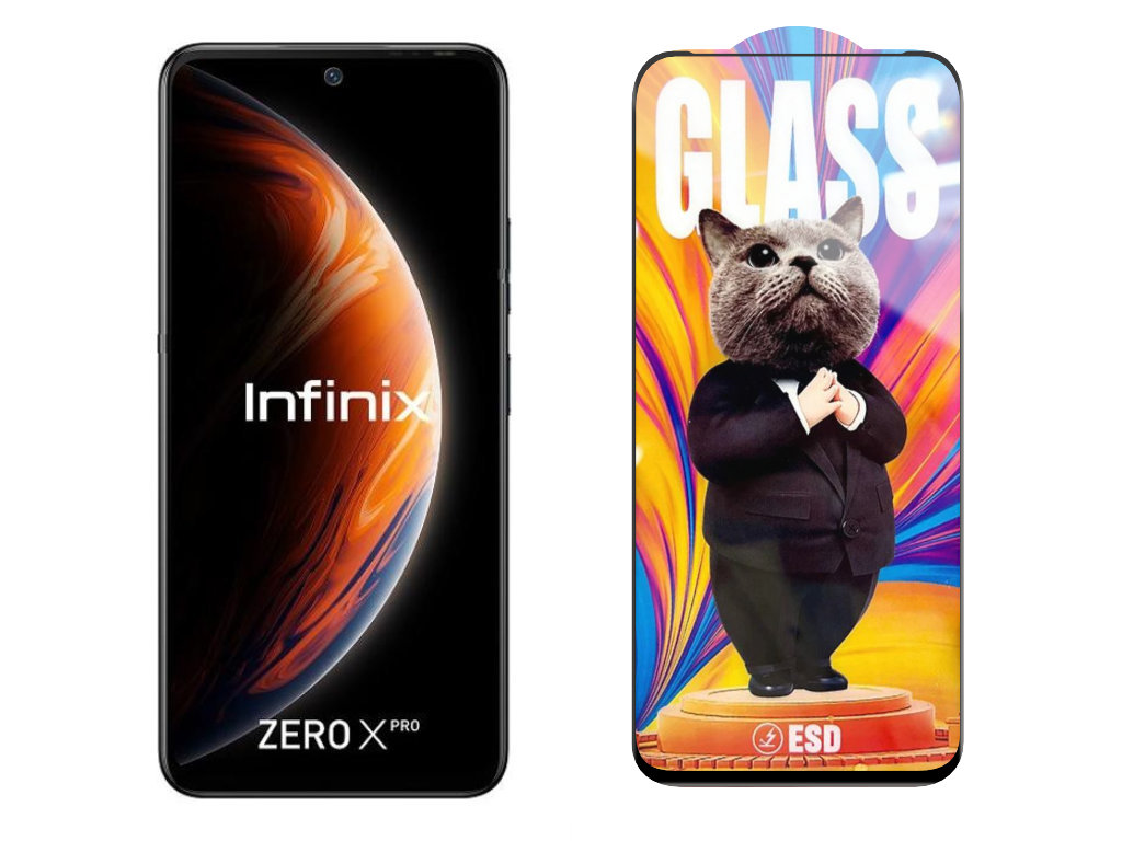 Levně 3D Ochranné tvrzené sklo na Infinix Zero X Pro/X6810 - Mr. Cat ESD