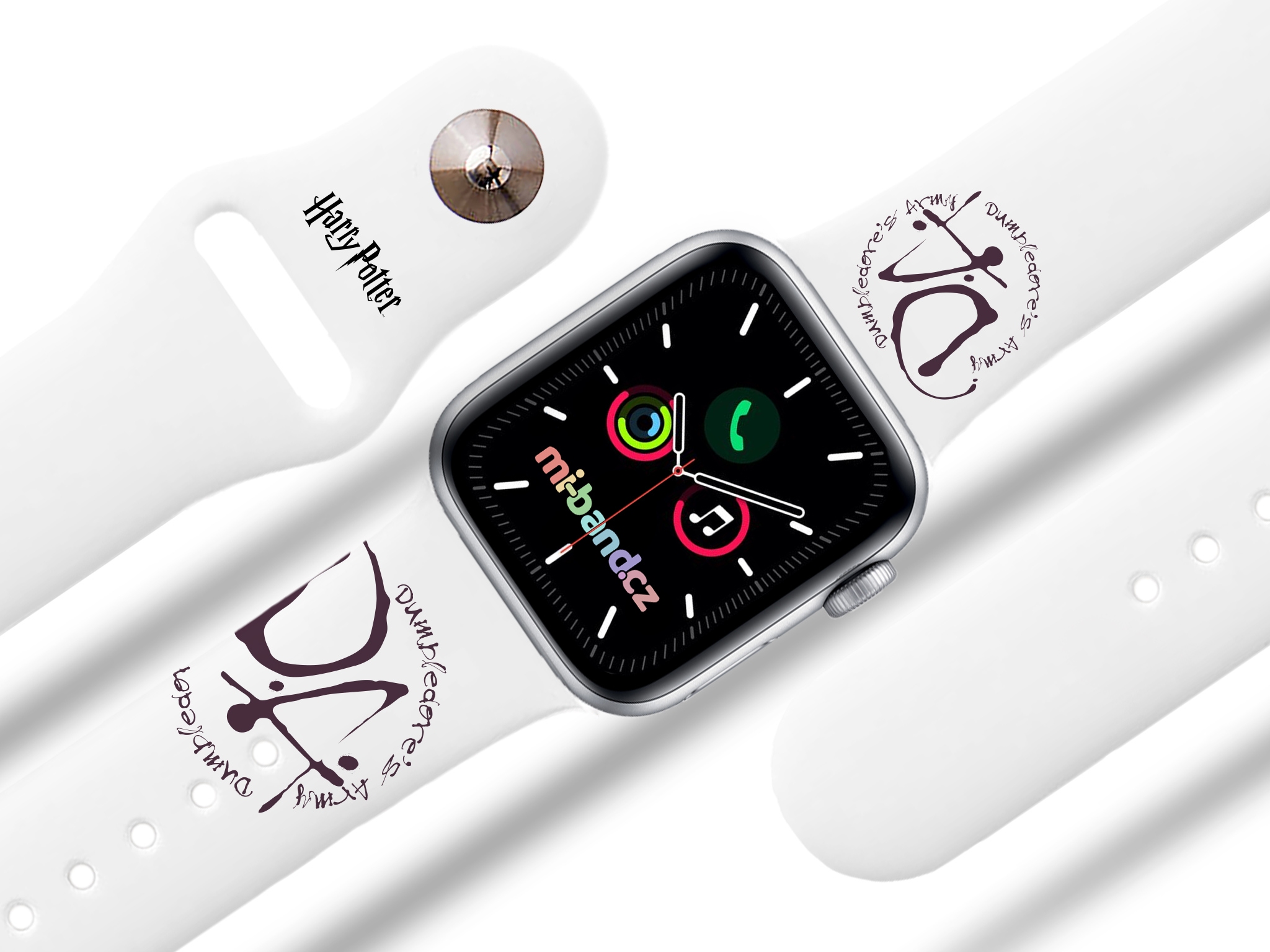 Apple watch řemínek Harry Potter - Brumbálova armáda - 38/40/41mm, barva pásku bílá