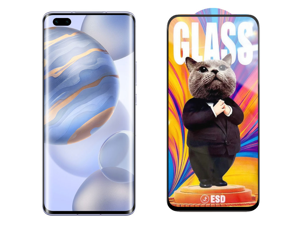 Levně 3D Ochranné tvrzené sklo na Honor 30 - Mr. Cat ESD