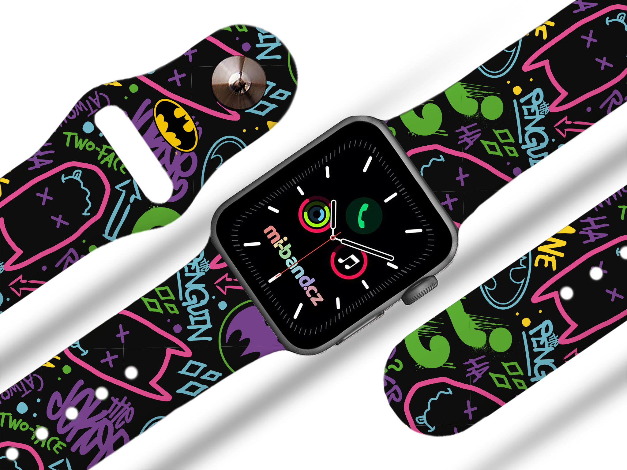 Apple watch řemínek Batman - Graffiti - 42/44/45/49mm