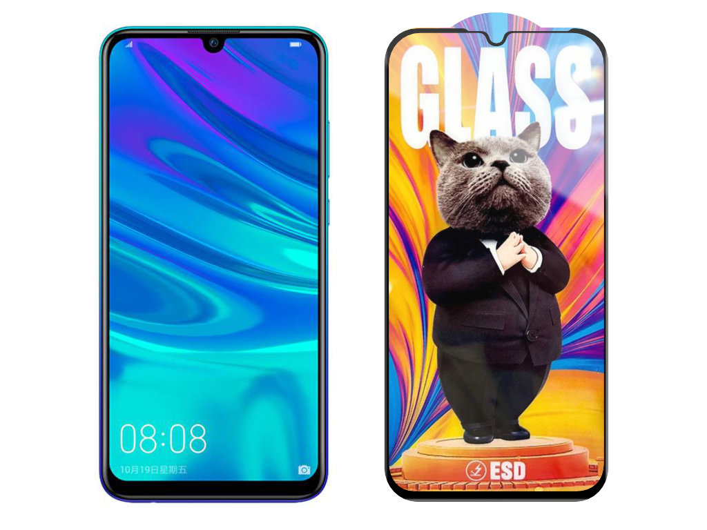 Levně 3D Ochranné tvrzené sklo na Huawei Enjoy 9s - Mr. Cat ESD