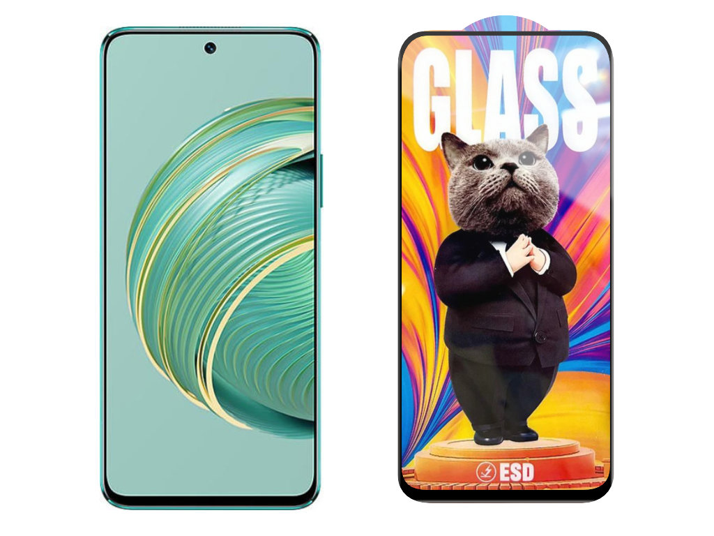 Levně 3D Ochranné tvrzené sklo na Huawei Nova 10z - Mr. Cat ESD