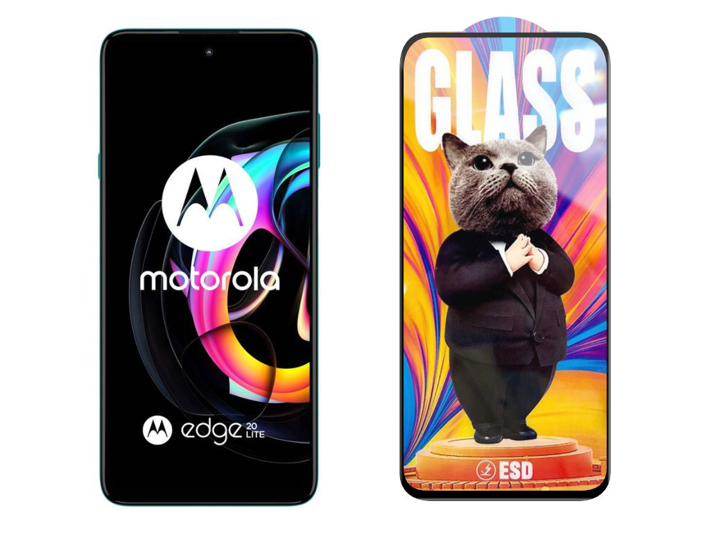 Levně 3D Ochranné tvrzené sklo na Motorola Edge 20 Lite - Mr. Cat ESD