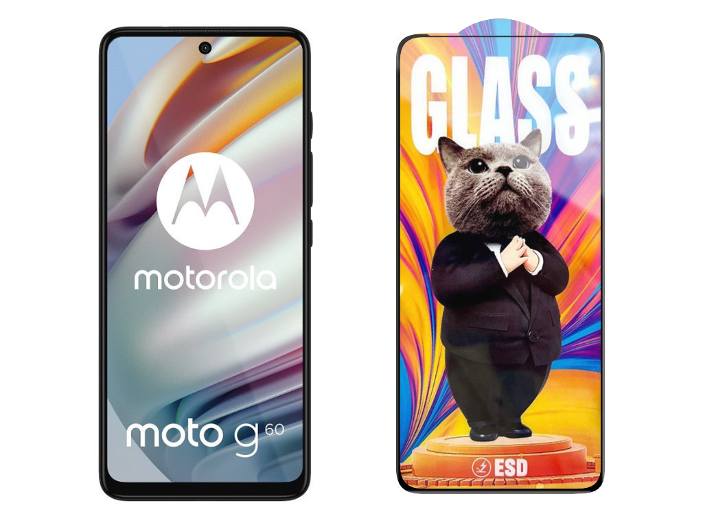 Levně 3D Ochranné tvrzené sklo na Motorola Moto G60 - Mr. Cat ESD