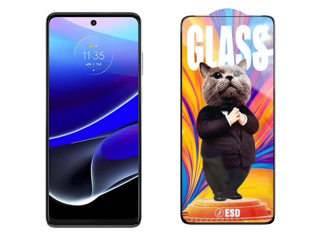 3D Ochranné tvrzené sklo na Motorola Moto G Stylus 5G - Mr. Cat ESD