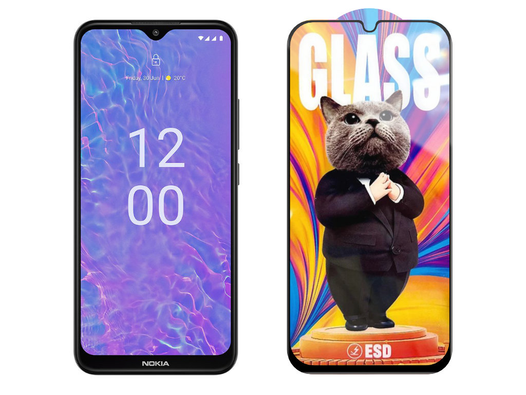 Levně 3D Ochranné tvrzené sklo na Nokia C210 - Mr. Cat ESD