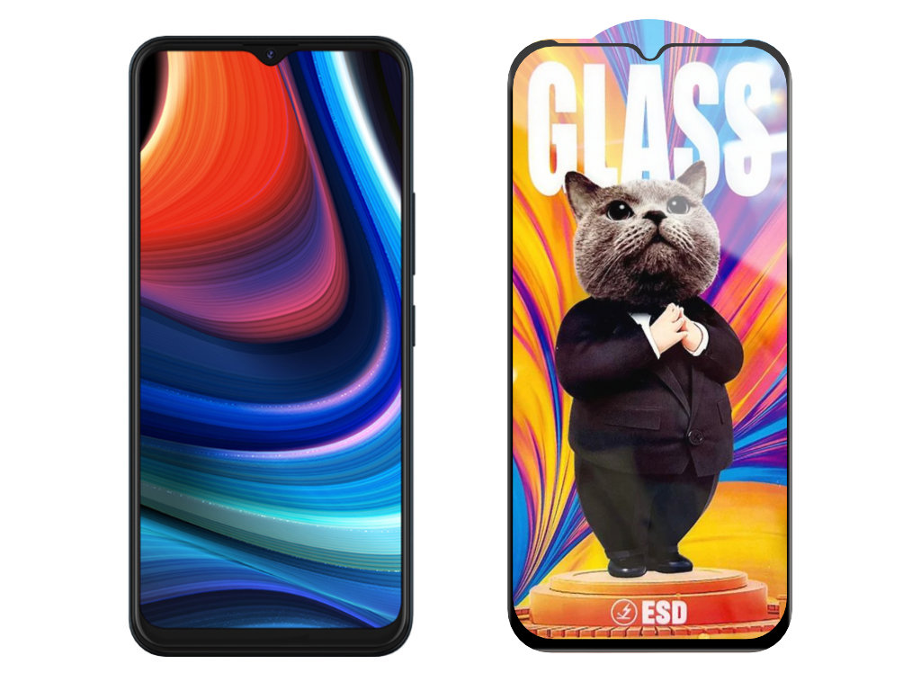 Levně 3D Ochranné tvrzené sklo na itel Vision 2s - Mr. Cat ESD