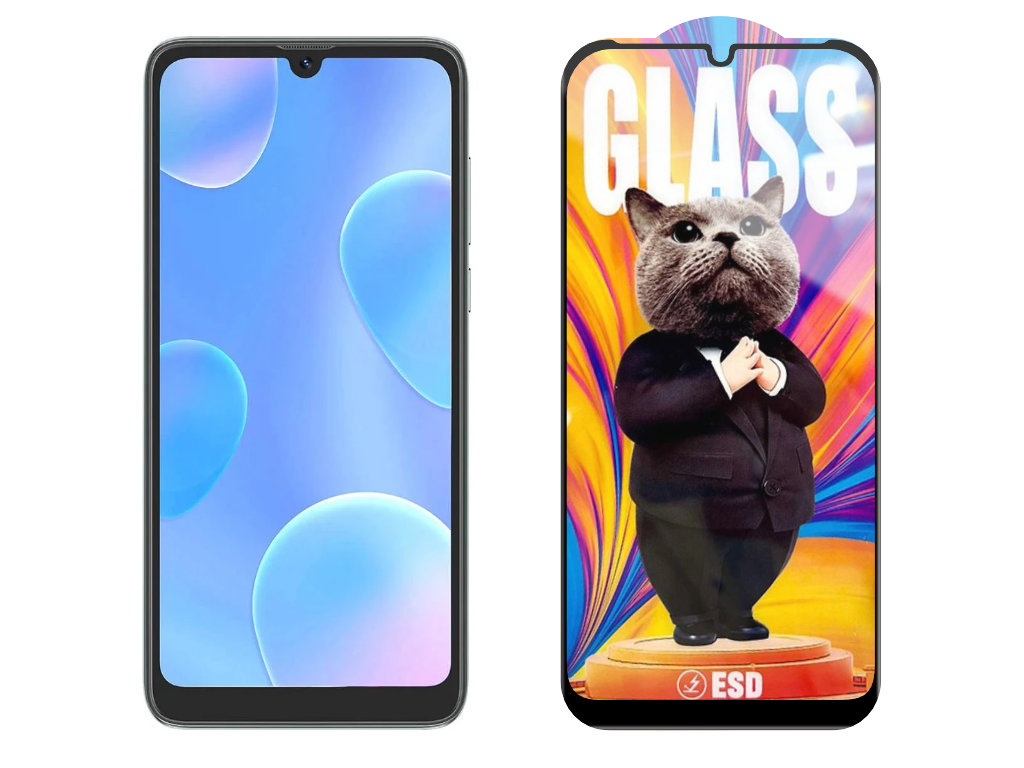 Levně 3D Ochranné tvrzené sklo na Blackview A50 - Mr. Cat ESD