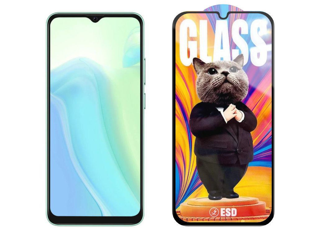 3D Ochranné tvrzené sklo na Blackview A70 Pro - Mr. Cat ESD