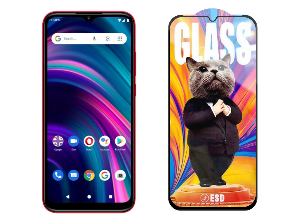 Levně 3D Ochranné tvrzené sklo na Blu G51 + - Mr. Cat ESD