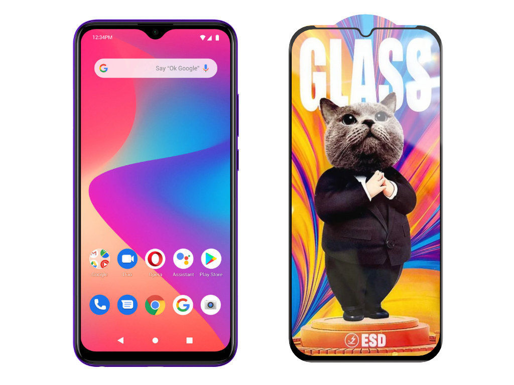 Levně 3D Ochranné tvrzené sklo na Blu G90 - Mr. Cat ESD