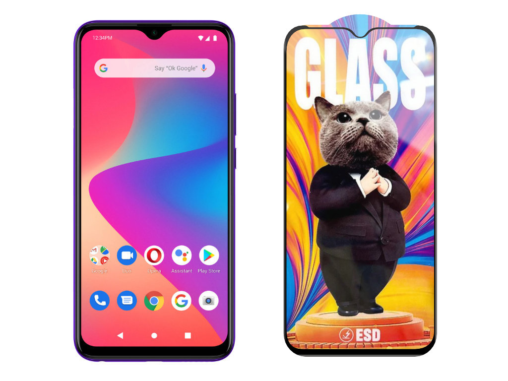 Levně 3D Ochranné tvrzené sklo na Blu G90 Pro - Mr. Cat ESD