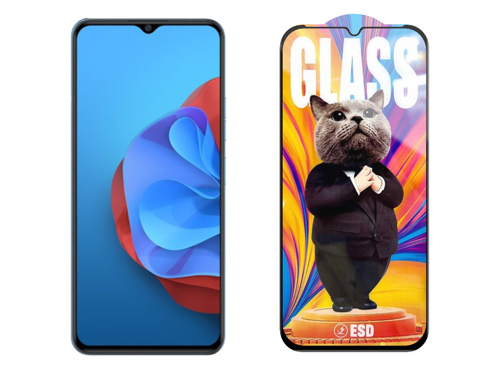 Levně 3D Ochranné tvrzené sklo na Coolpad Daguan 50s - Mr. Cat ESD
