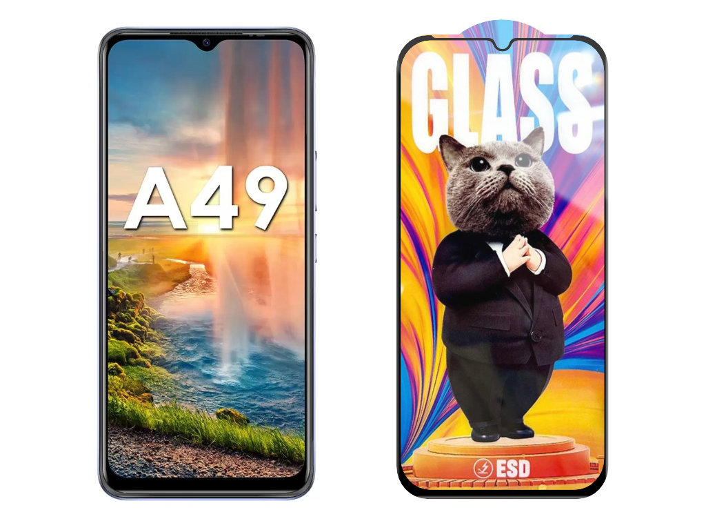 Levně 3D Ochranné tvrzené sklo na itel A49 - Mr. Cat ESD