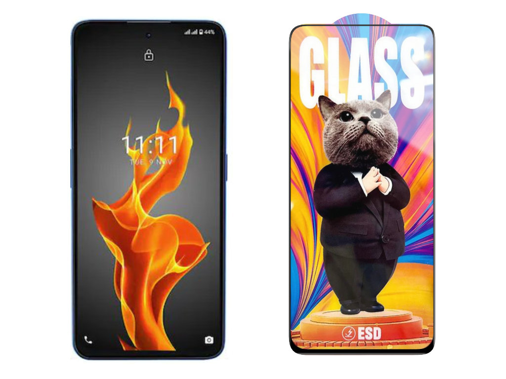 Levně 3D Ochranné tvrzené sklo na Lava Agni 5G - Mr. Cat ESD
