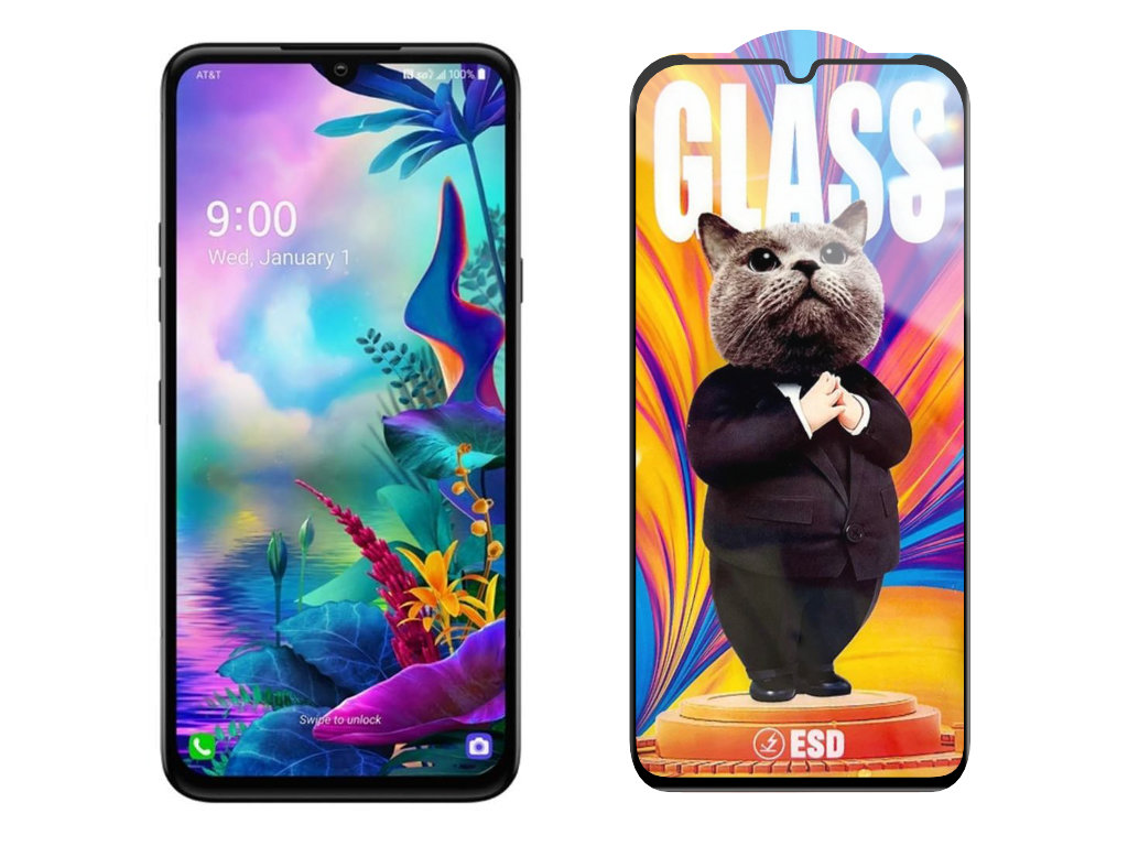 Levně 3D Ochranné tvrzené sklo na LG G8X ThinQ - Mr. Cat ESD