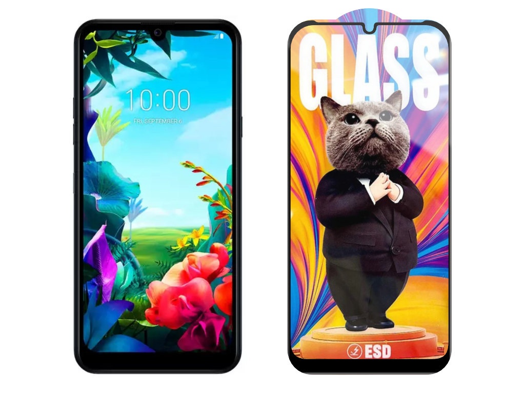 Levně 3D Ochranné tvrzené sklo na LG K40S - Mr. Cat ESD