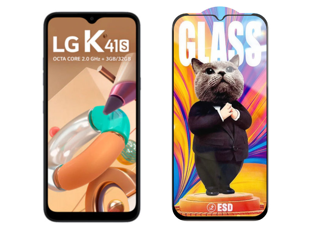 Levně 3D Ochranné tvrzené sklo na LG K41S - Mr. Cat ESD