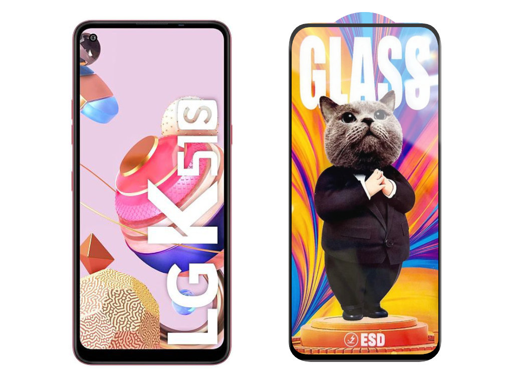 Levně 3D Ochranné tvrzené sklo na LG K51S - Mr. Cat ESD