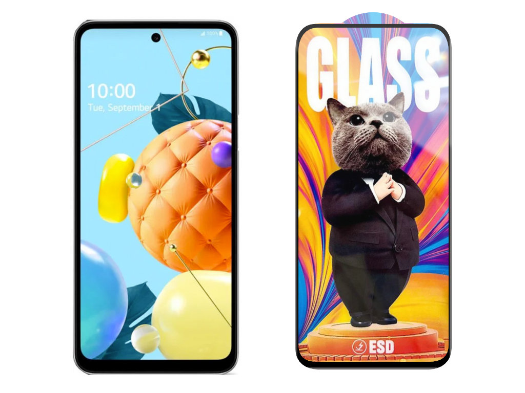 Levně 3D Ochranné tvrzené sklo na LG K62 - Mr. Cat ESD