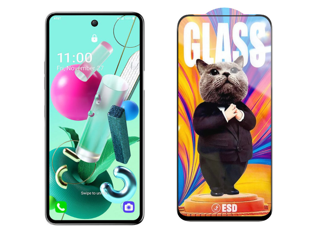 Levně 3D Ochranné tvrzené sklo na LG K92 5G - Mr. Cat ESD