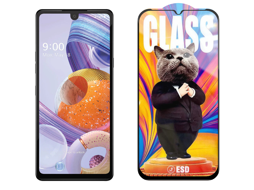 Levně 3D Ochranné tvrzené sklo na LG Stylo 6 - Mr. Cat ESD