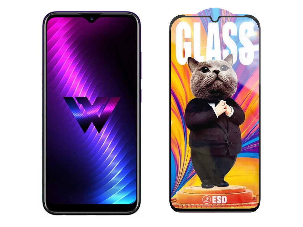 Levně 3D Ochranné tvrzené sklo na LG W30 Pro - Mr. Cat ESD