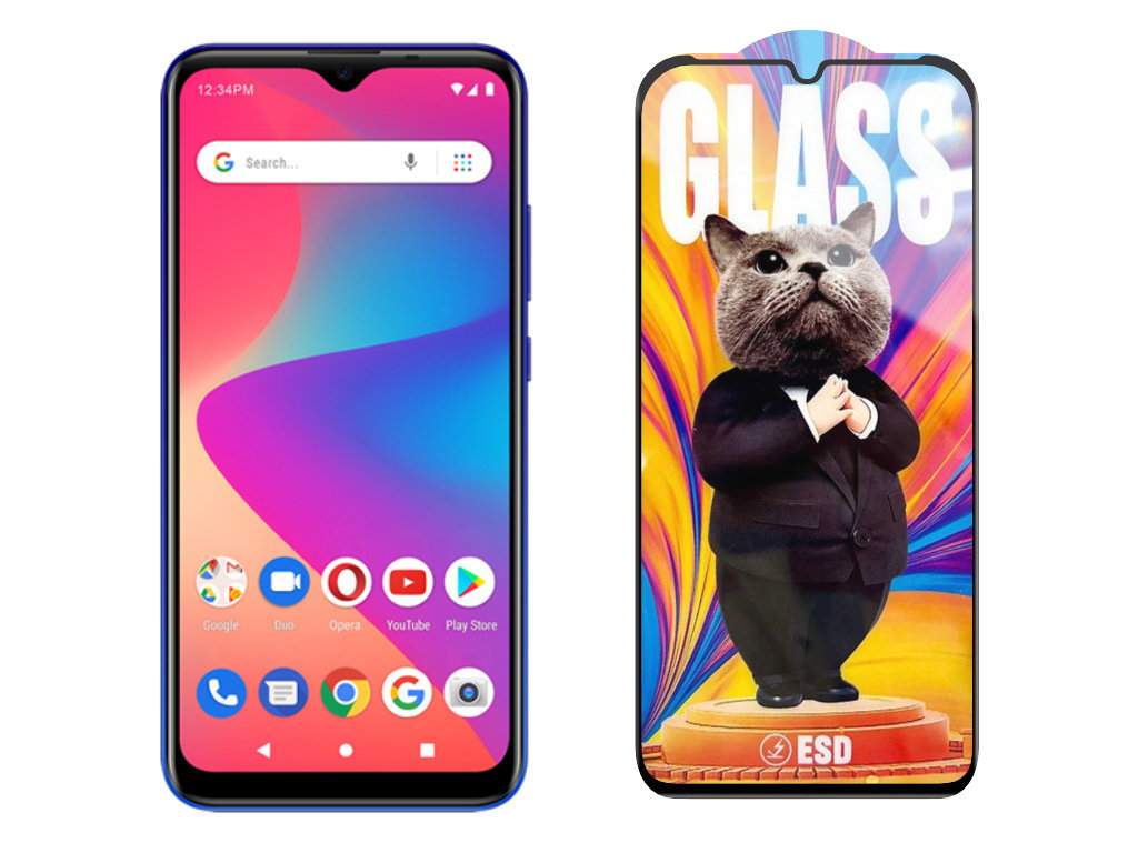 Levně 3D Ochranné tvrzené sklo na Blu G50+ - Mr. Cat ESD