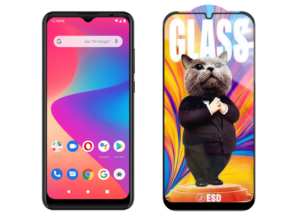 Levně 3D Ochranné tvrzené sklo na Blu G50 Mega - Mr. Cat ESD