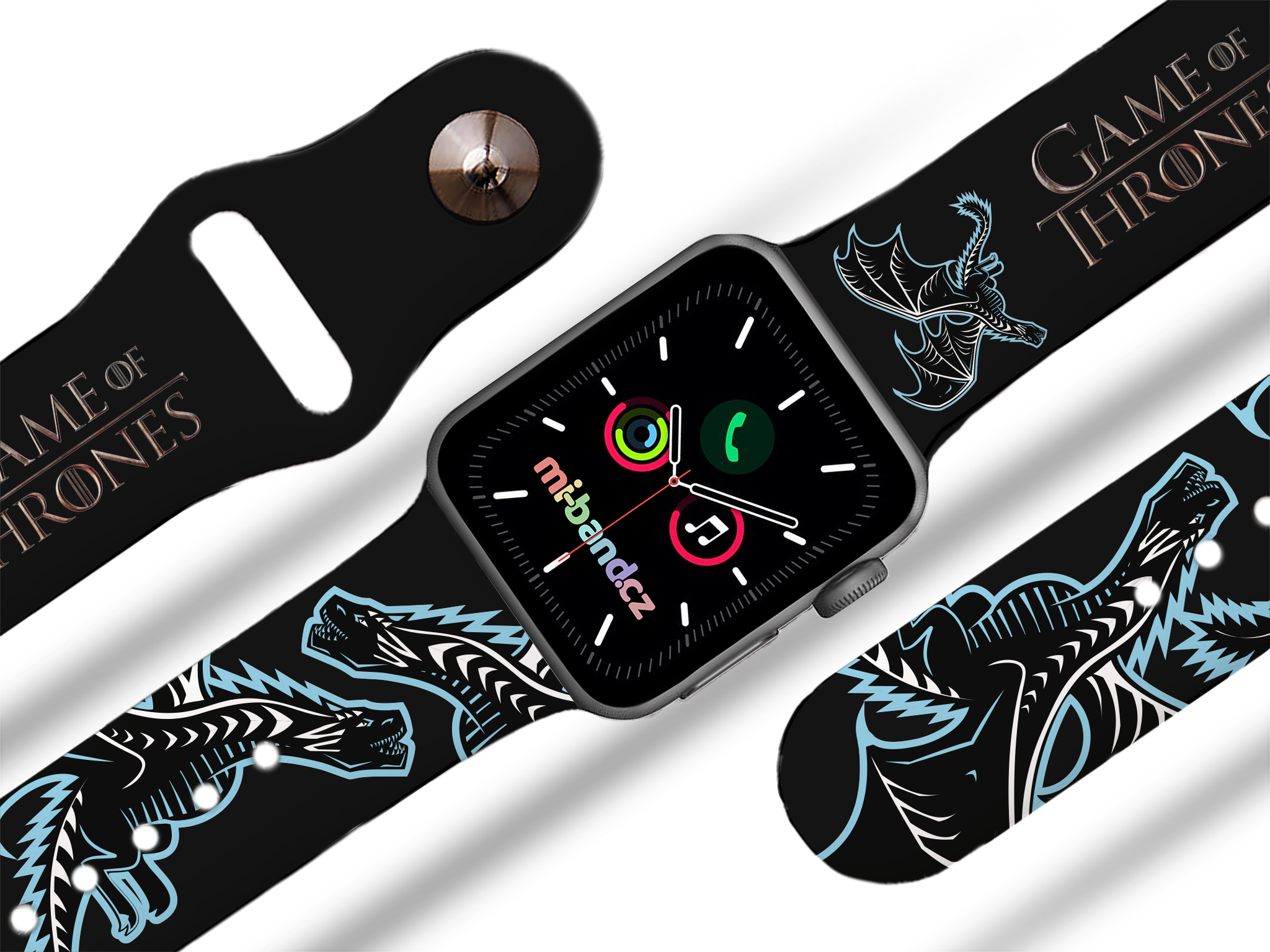 Apple watch řemínek GOT 10 - Ledový Viserion - 42/44/45/49mm